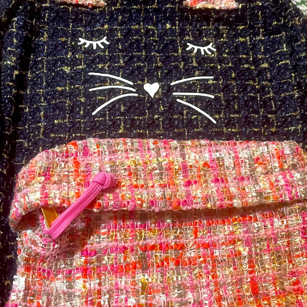 Tweed Cat Backpack